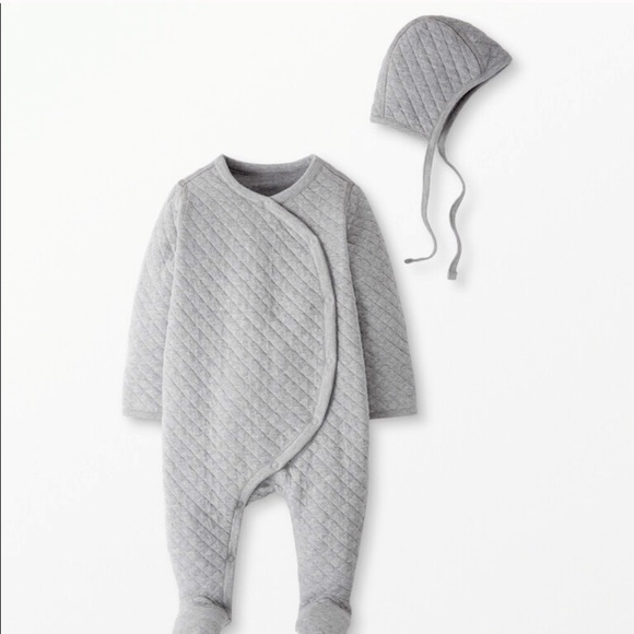 Hanna Andersson Other - Hanna Andersson Quilted One Piece & Pilot Hat Set